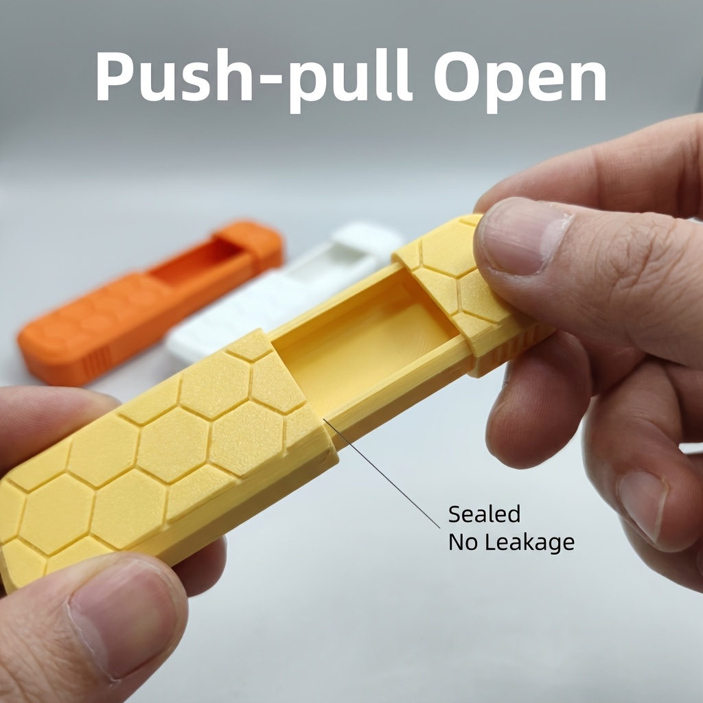 Edc Pill Carry - حافظة تخزين منزلقة EDC، حاوية أدوية