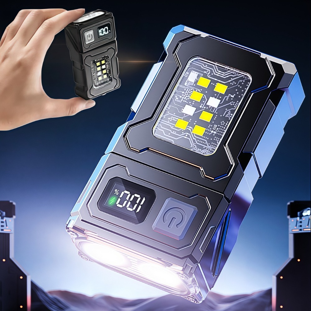 Keychain Flashlight - مصباح يدوي LED صغير قابل لإعادة