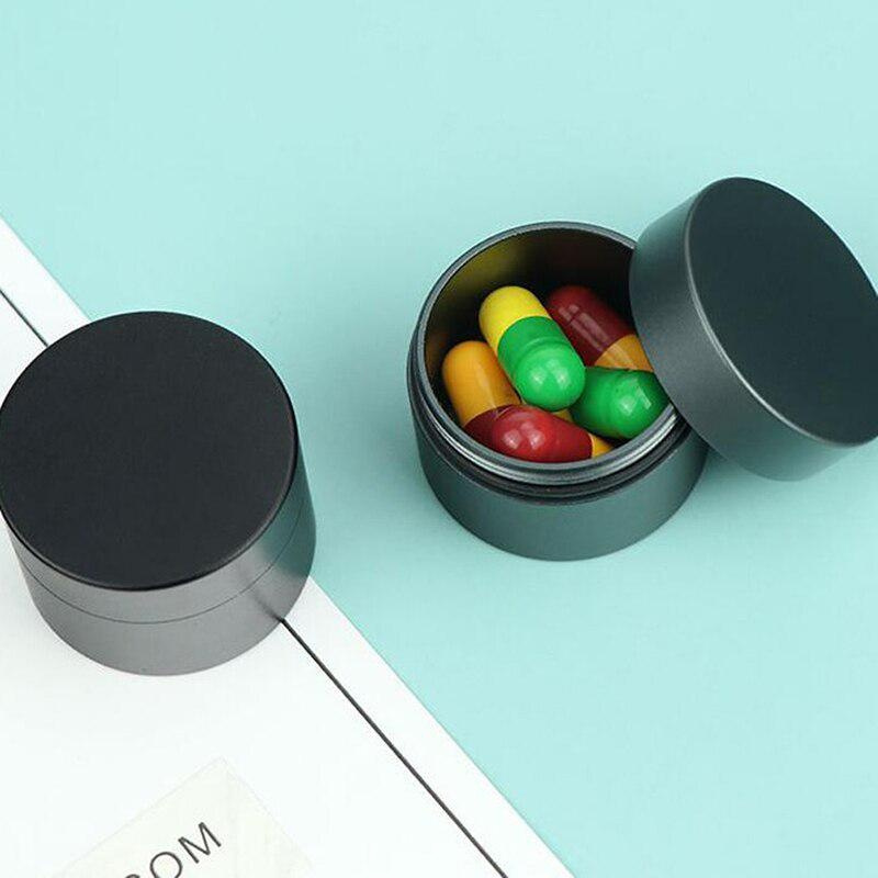 1 قطعة من حاوية الألمنيوم الصغ - مراجعة Edc Pill Carry وسعره
