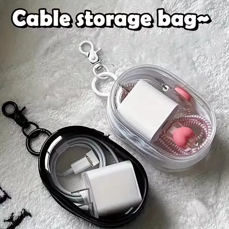 حقيبة تخزين شفافة صغيرة محمولة - مراجعة Cable Winder Keychain وسعره