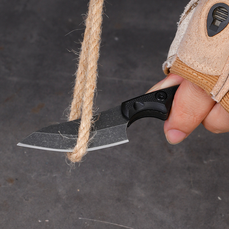 5CR15 الفولاذ المقاوم للصدأ شف - مراجعة Edc Carry Fixed Blade Knife وسعره