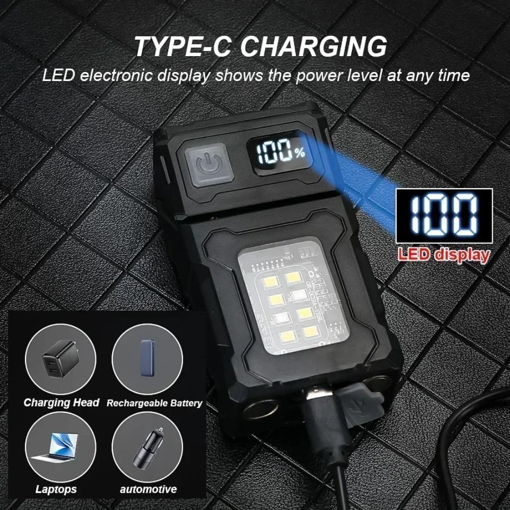 180 °   مصباح يدوي LED قابل لل - مراجعة Keychain Flashlight وسعره