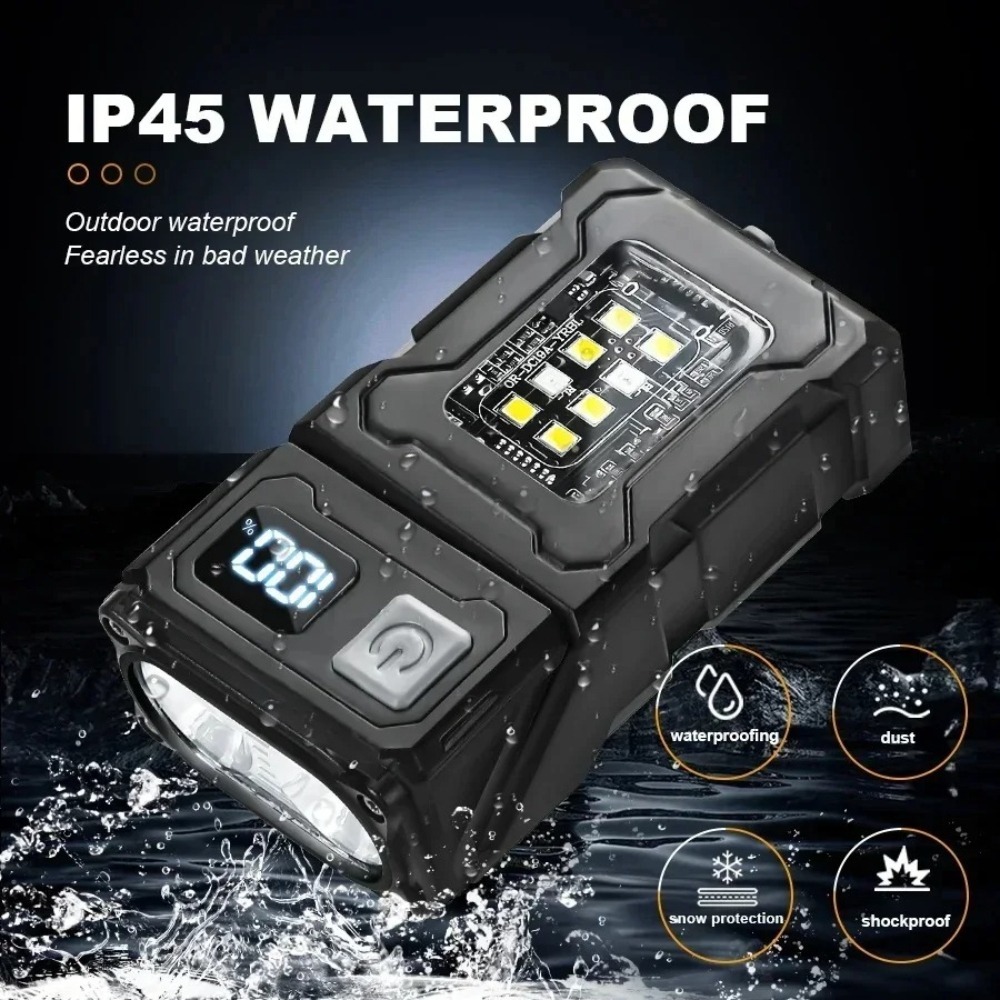 180 °   مصباح يدوي LED قابل لل - مراجعة Keychain Flashlight وسعره