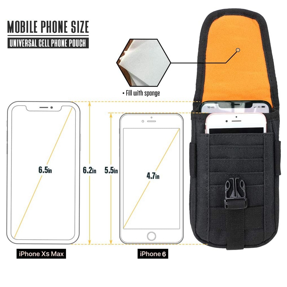 حافظة هاتف تكتيكية بنظام مولي، - مراجعة Edc Carry Pocket وسعره