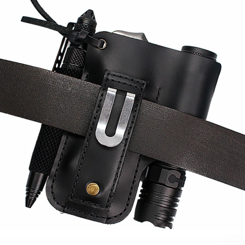 حافظة جلدية متعددة الوظائف للم - مراجعة Edc Carry Pocket وسعره