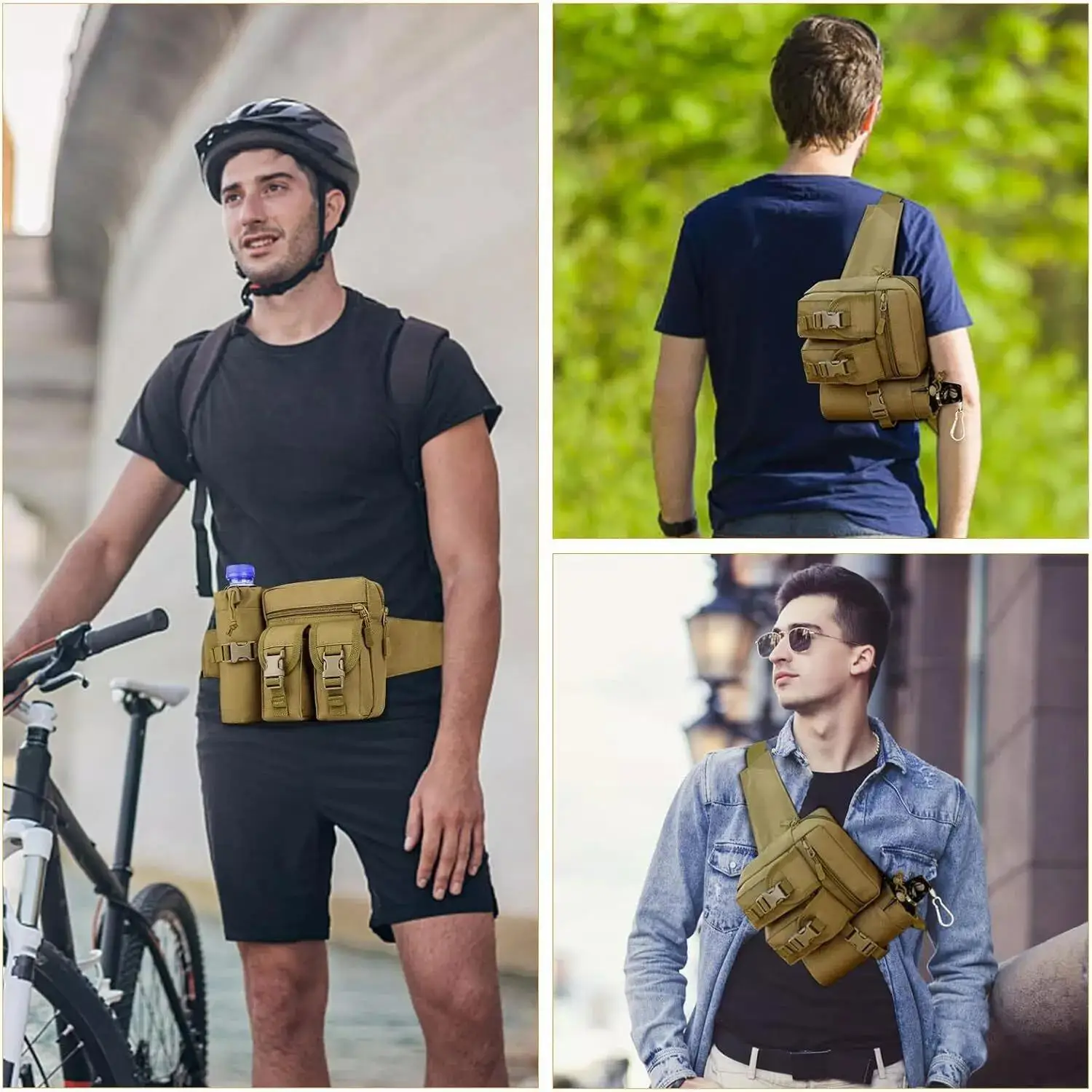 حزمة مراوح تكتيكية للرجال مخفي - مراجعة Edc Carry Bag For Men وسعره