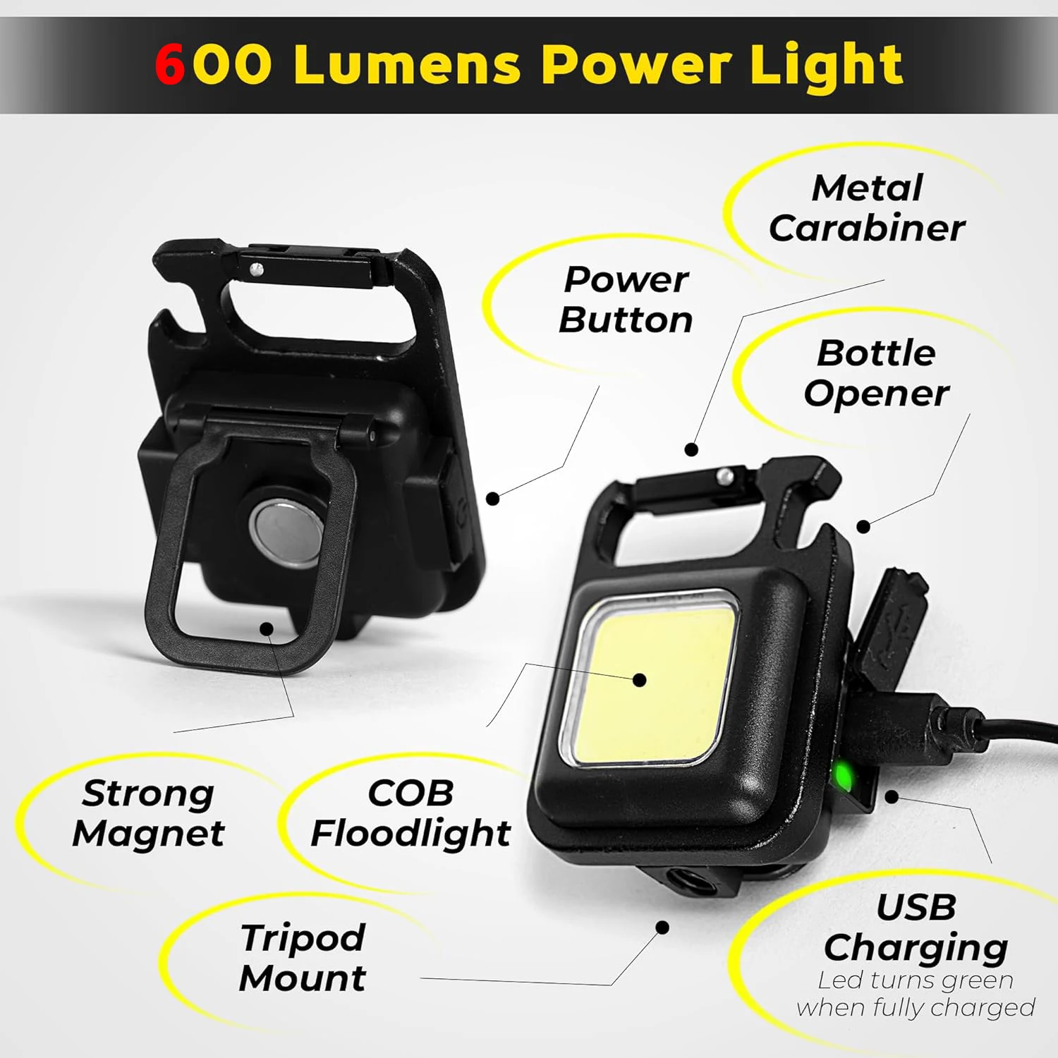 مصباح محمول صغير متعدد الوظائف - مراجعة Keychain Flashlight وسعره