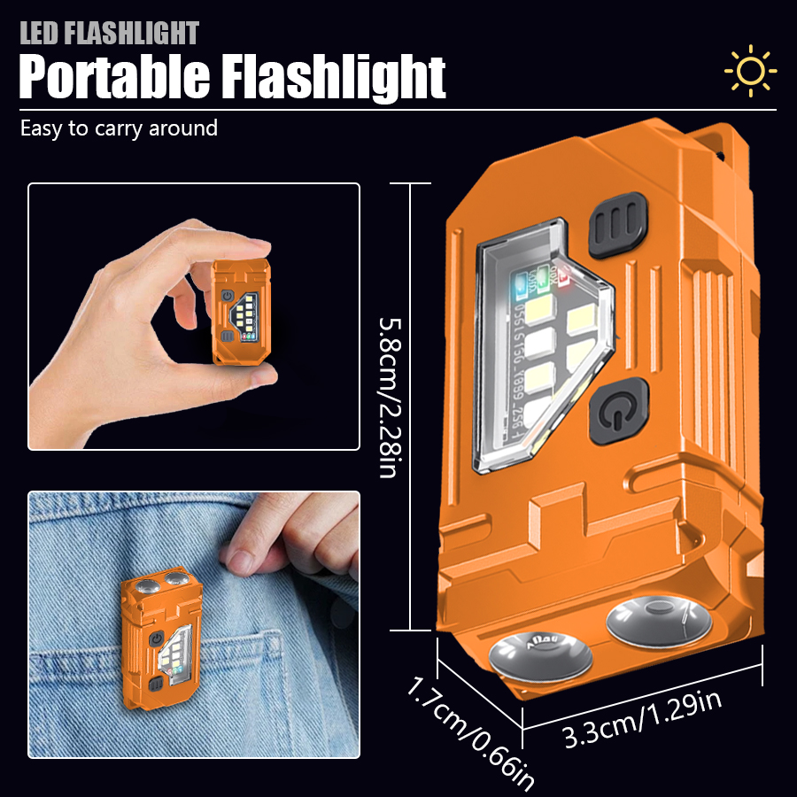 مصباح يدوي صغير قابل لإعادة ال - مراجعة Keychain Flashlight وسعره