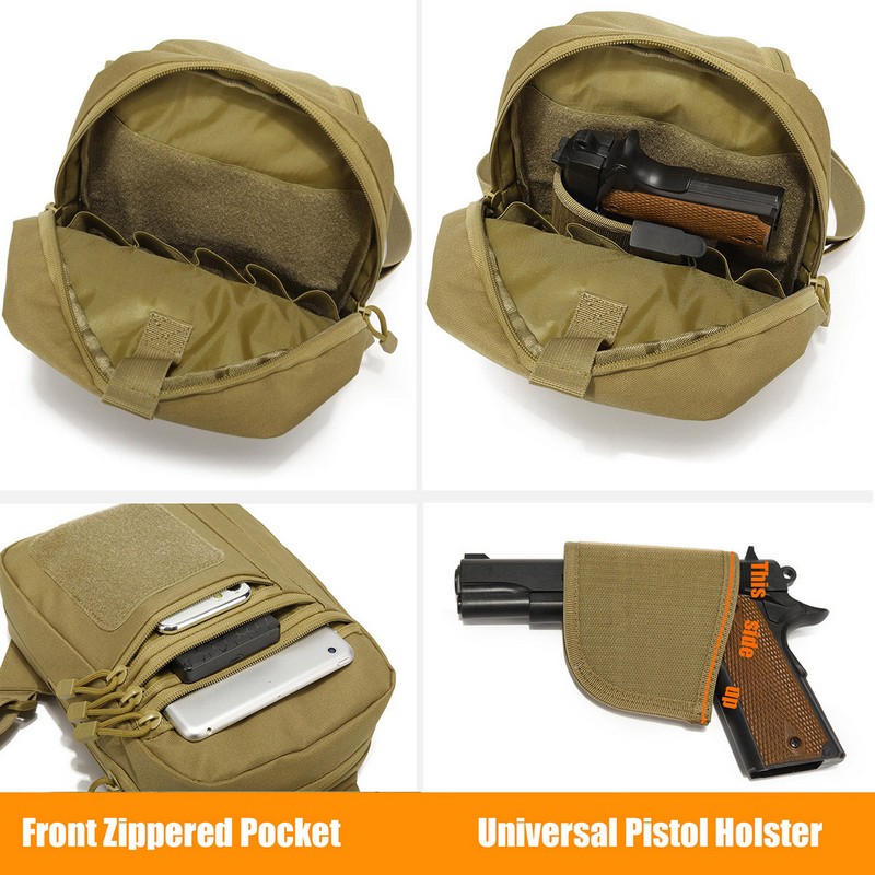 جديد التكتيكية حقيبة صدر للرجا - مراجعة Edc Carry Bag For Men وسعره