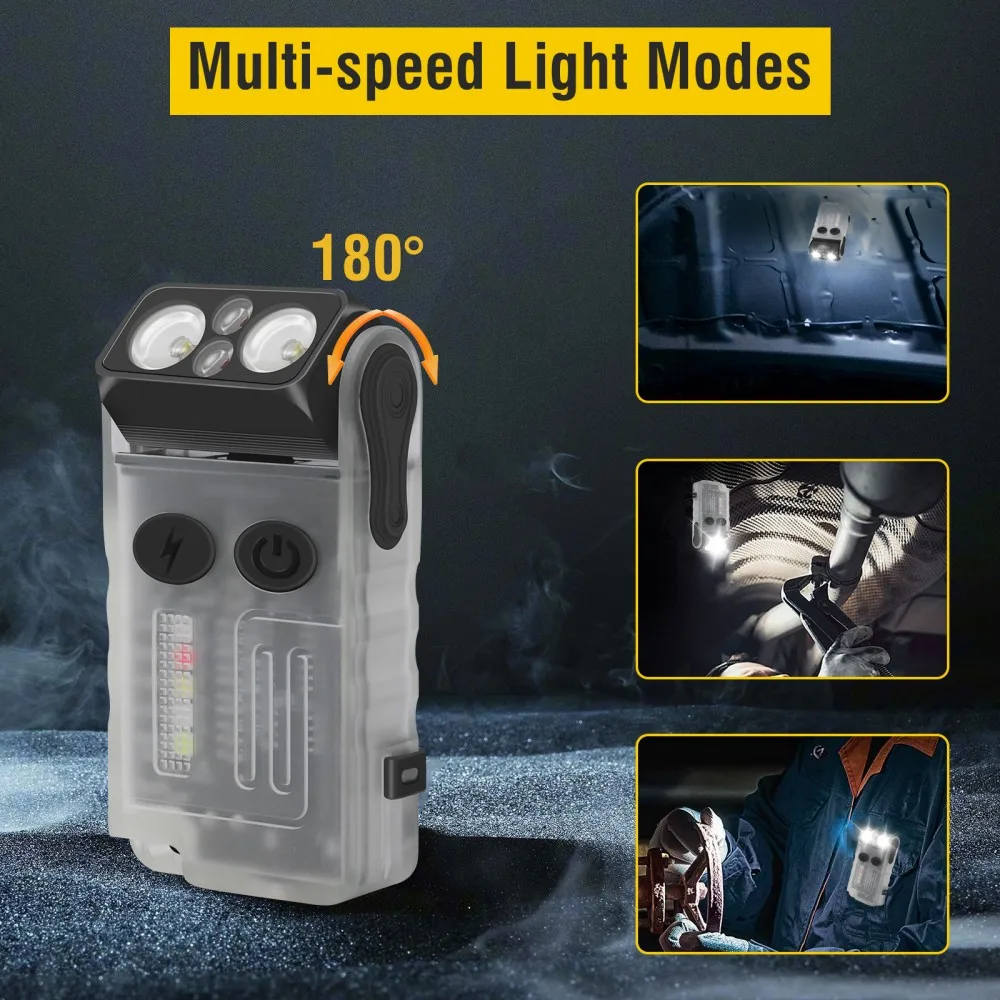 BORUiT V20 الطنان EDC سلسلة مف - مراجعة Keychain Flashlight وسعره
