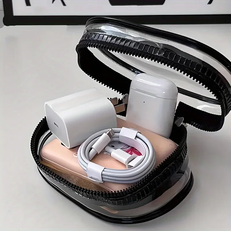 حقيبة تخزين صغيرة محمولة شفافة - مراجعة Cable Winder Keychain وسعره