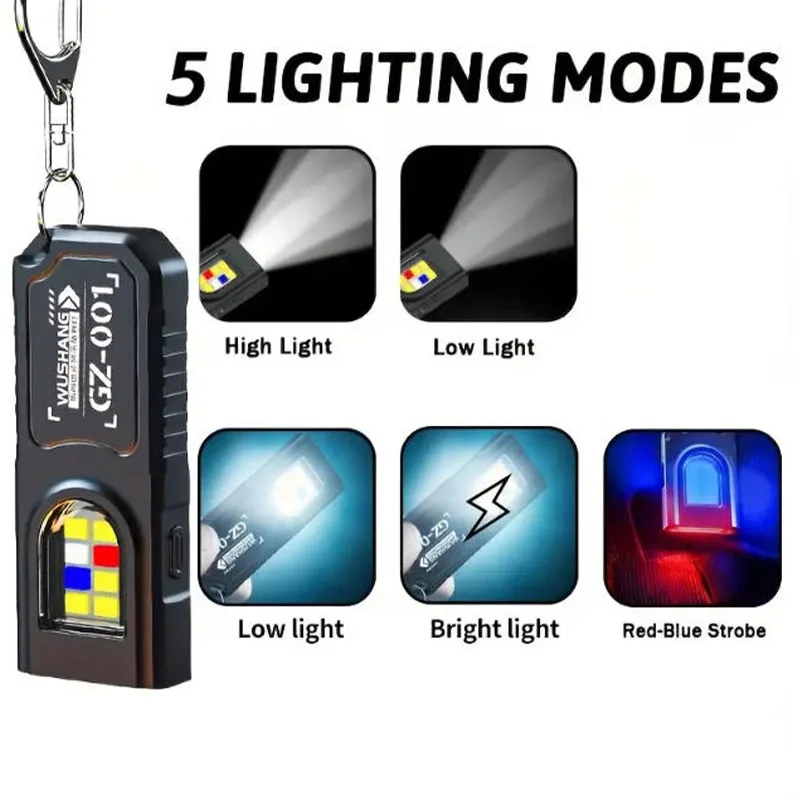 مصباح يدوي LED صغير محمول قابل - مراجعة Keychain Flashlight وسعره