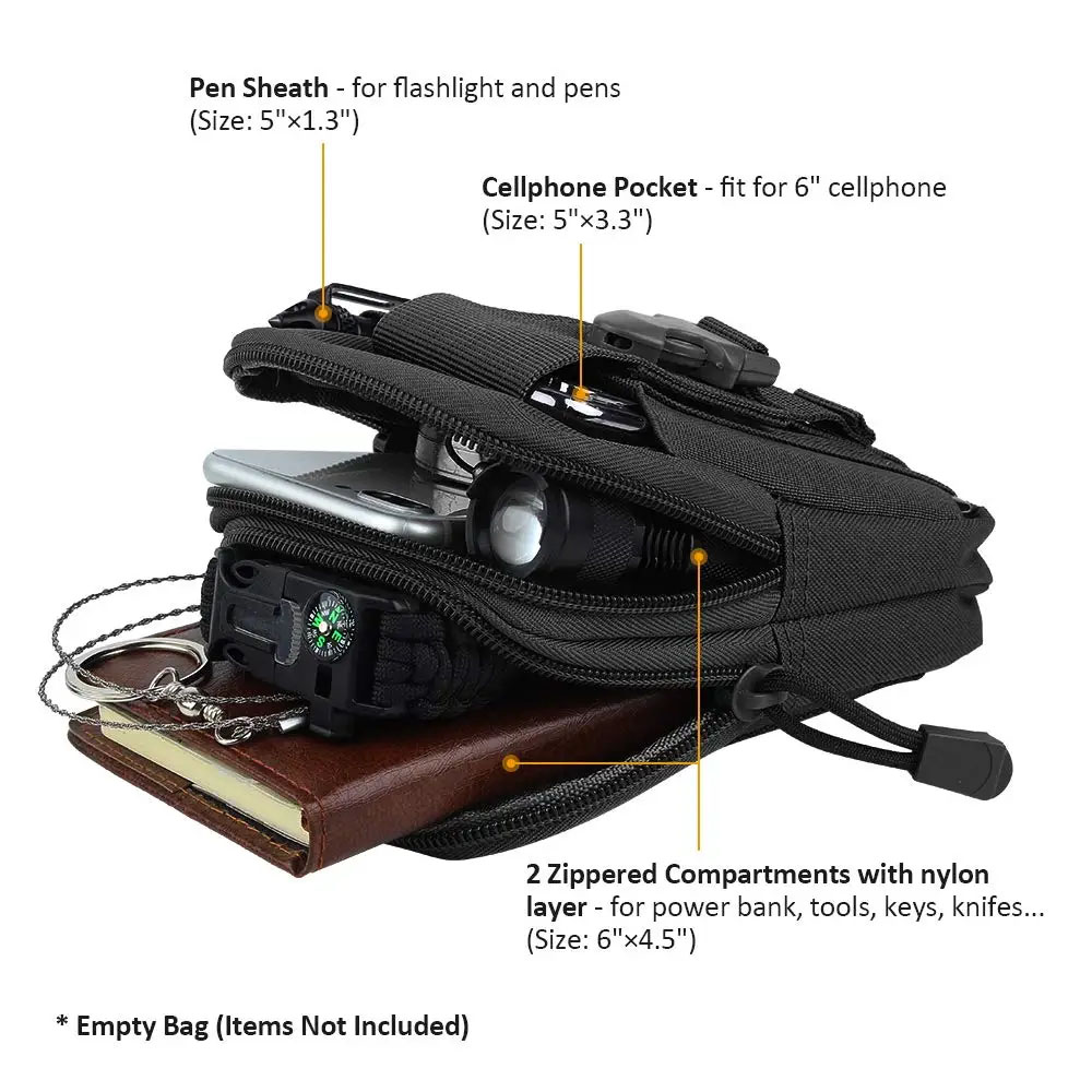 حقيبة خصر تكتيكية متعددة الوظا - مراجعة Edc Concealed Carry Belt وسعره
