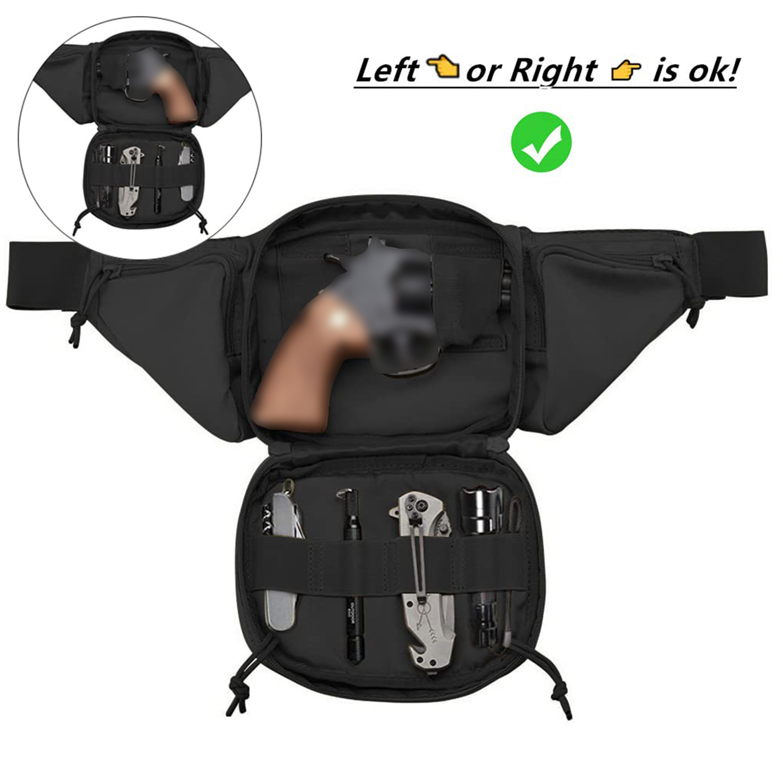 حقيبة فاني تكتيكية مضادة للماء - مراجعة Edc Carry Bag For Men وسعره